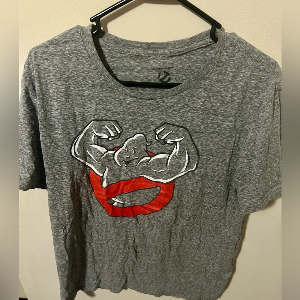 Grey GhostBusters graphic tee (XL)